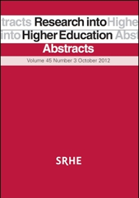 Research into Higher Education Abstracts - SRHE Publication