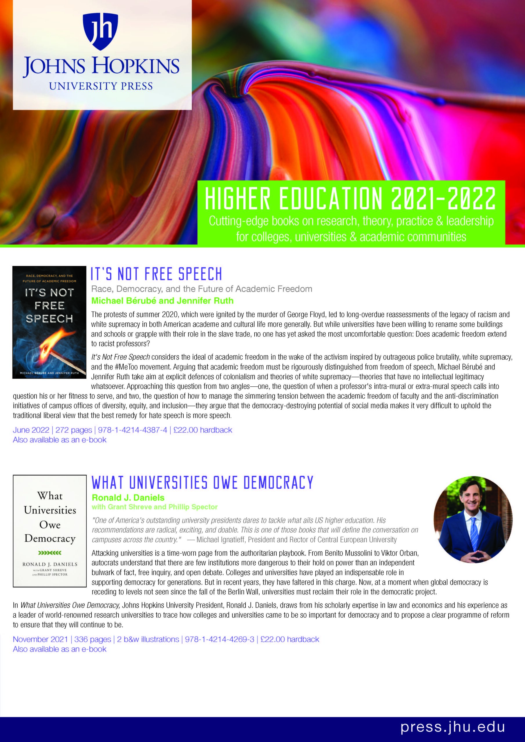 Johns Hopkins University Press | Society For Research Into Higher Education